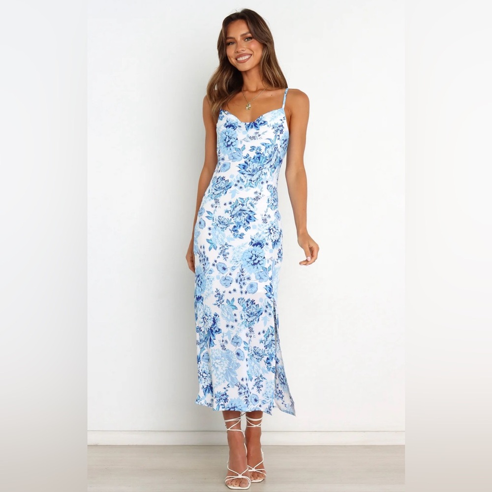 Petal & Pup Blue Floral Dress